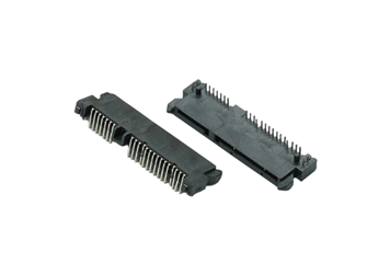 SATA 7+15P 母座板上3.5DIP90° 